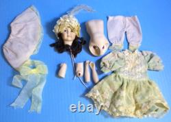 Lot of Vintage Porcelain Dolls and Musical Jack in the Box and Extras