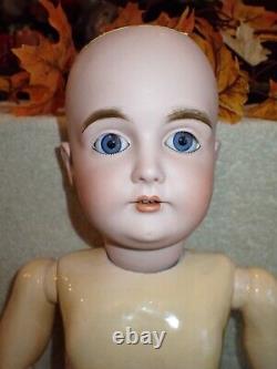 Lovely Antique German Kestner 164 Bisque Head Doll 24 Original Stamped Body