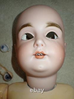 Lovely Antique German Kestner 164 Bisque Head Doll 24 Original Stamped Body