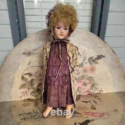 Lovely Antique Heinrich Handwerck Simon & Halbig German 25 Girl Doll