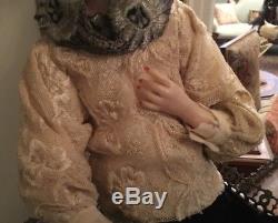 Lovely Vintage Edna Daly Hand Made Wax Edwardian Victorian Style Lady Doll