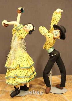 MATCHED PAIR OF SPANISH DANCER DOLLS by KLUMPE
