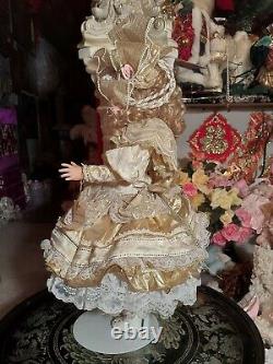 Maryse Nicole Goldie Vintage 1990 Full Body Porcelain Doll Victorian Christmas
