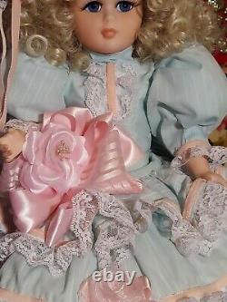 Maryse Nicole Laurel Vintage 1990 Full Porcelain Antique Doll