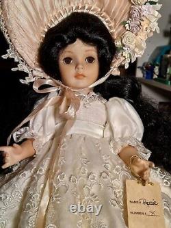 Maryse Nicole Rosie Vintage 1990 Full Porcelain Antique Doll Victorian French
