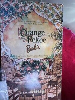 Mattel Victorian Tea Porcelain Collection Orange Pekoe Barbie Doll 02726 NIB