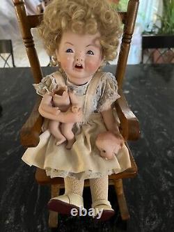 McNees M1251 Jointed Porcelain 16 Doll With 4 Jointed Porcelain Doll Vintage