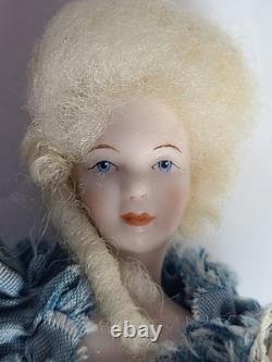 Miniature Porcelain Artist Dolls Vintage OOAK Colonial Couple