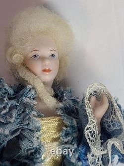 Miniature Porcelain Artist Dolls Vintage OOAK Colonial Couple