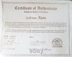 NEW KYRA 22 in KAIS PORCELAIN SEATED TODDLER GAIL SHUMAKER AMERICAN ARTIST DOLLS