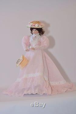 NIB Porcelain Gibson Girl Doll Vintage Classic Anna #142 By Gambina