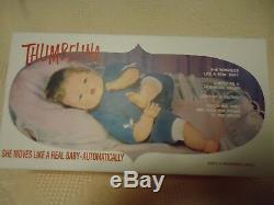 NIB Vintage Danbury Mint Thumbelina 14 Porcelain Baby Doll Boy/Girl