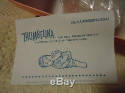 NIB Vintage Danbury Mint Thumbelina 14 Porcelain Baby Doll Boy/Girl