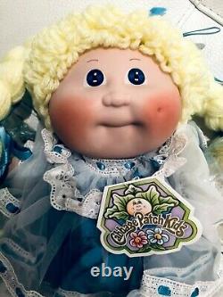 NIB Vtg1984 Hand-Signed Xavier Roberts Cabbage Porcelain Doll Certificate KME124