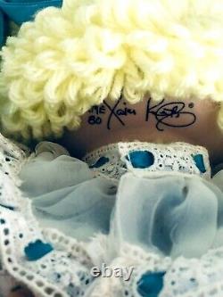 NIB Vtg1984 Hand-Signed Xavier Roberts Cabbage Porcelain Doll Certificate KME124