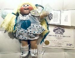 NIB Vtg1984 Hand-Signed Xavier Roberts Cabbage Porcelain Doll Certificate KME124