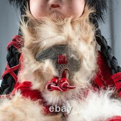 Native American Indian Porcelain Vintage Papoose Cheyenne Boy Doll