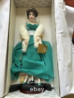New In Box Franklin Mint Heirloom Elizebeth Taylor Time Capsule Porcelain Doll