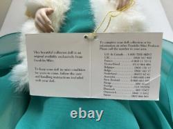 New In Box Franklin Mint Heirloom Elizebeth Taylor Time Capsule Porcelain Doll