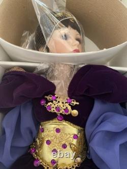 New In Box Prestige Collection Amethyst Porcelain Doll Vintage New Never Opened
