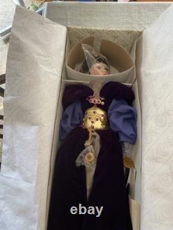 New In Box Prestige Collection Amethyst Porcelain Doll Vintage New Never Opened