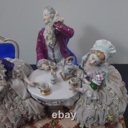 Nice German Antique Unter weiss bach Porcelain Lace Doll Figurine Lady