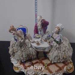 Nice German Antique Unter weiss bach Porcelain Lace Doll Figurine Lady