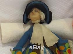 Nine antique dolls from a vintage collection