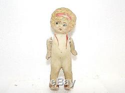 OLD 3 BISQUE PORCELAIN VINTAGE 3-7 INCH DOLLS Made in Japan, Hinged arms on 2