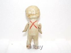 OLD 3 BISQUE PORCELAIN VINTAGE 3-7 INCH DOLLS Made in Japan, Hinged arms on 2