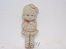 OLD 3 BISQUE PORCELAIN VINTAGE 3-7 INCH DOLLS Made in Japan, Hinged arms on 2