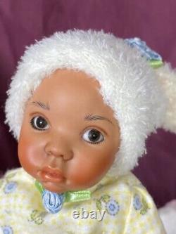 OOAK Bisque Porcelain Baby Dolls Hand Painted Features Soft Bodies Lot/5 EUC