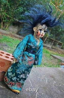 OOAK Porcelain Japanese Witch Doll Aiko Witch 45 cm