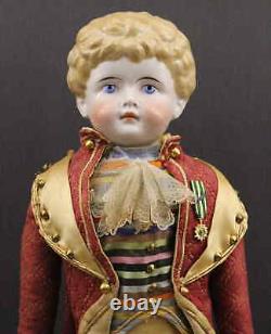 OUTSTANDING LARGE GERMAN ANTIQUE MALE CHINA DOLL by'KLING