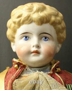 OUTSTANDING LARGE GERMAN ANTIQUE MALE CHINA DOLL by'KLING