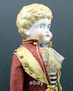 OUTSTANDING LARGE GERMAN ANTIQUE MALE CHINA DOLL by'KLING