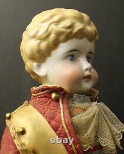 OUTSTANDING LARGE GERMAN ANTIQUE MALE CHINA DOLL by'KLING