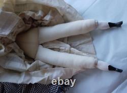 Old 16 Porcelain Dolls with original handmade cloths, 16 porcelain dolls