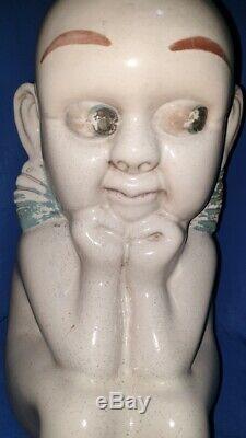 Old Vintage Big Size Porcelain Ceramic Kewpie Doll from India 1950
