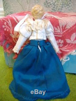 Old and lovely Antique vintage dollhouse miniature lady mother china doll