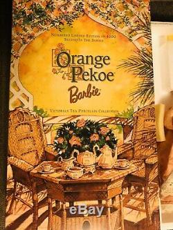 Orange Pekoe Barbie Victorian Tea Porcelain Collection Limited Edition DISPLAYED