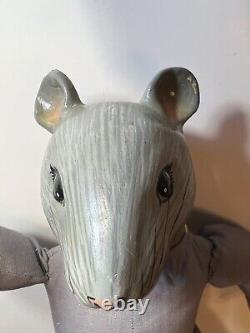Original Orma Handcrafted Porcelain Rat Doll Thailand Very Rare Vintage