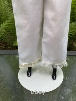 PORCELAIN DOLL 21 FINE CHINA SHOULDER HEAD ARMS and LEGS BLACK HAIR GERMAN