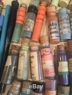 Paints For Porcelain china Or Doll Painting Over 80 Glass Vintage Vials