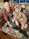 Pair Of William Wallace 32 Grandma & Grandpa Porcelain Farmer Dolls