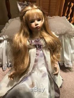 Palmary Collection Large Porcelain Doll Sitting 26 Tall Numbered