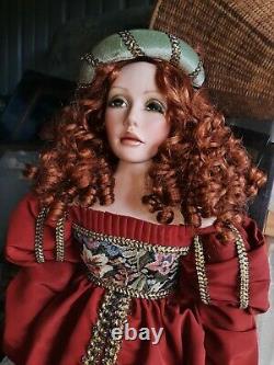 Pat Dezinski and Rustie Designs #368/750, 34 inch Renaissance Doll, year 2000