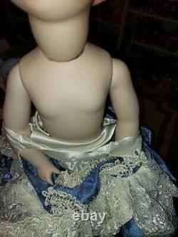 Pat Loveless 20 inch Antique French Reproduction Jumeau Doll Crystal Blue Ice