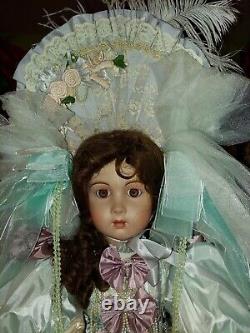 Pat Loveless 30 inch Antique French Reproduction Jumeau Doll Crystal Blue Ice