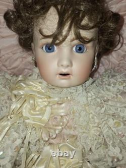 Pat Loveless Bebe Bru Pink And Peach Antique Reproduction Doll 22 Vintage 1996